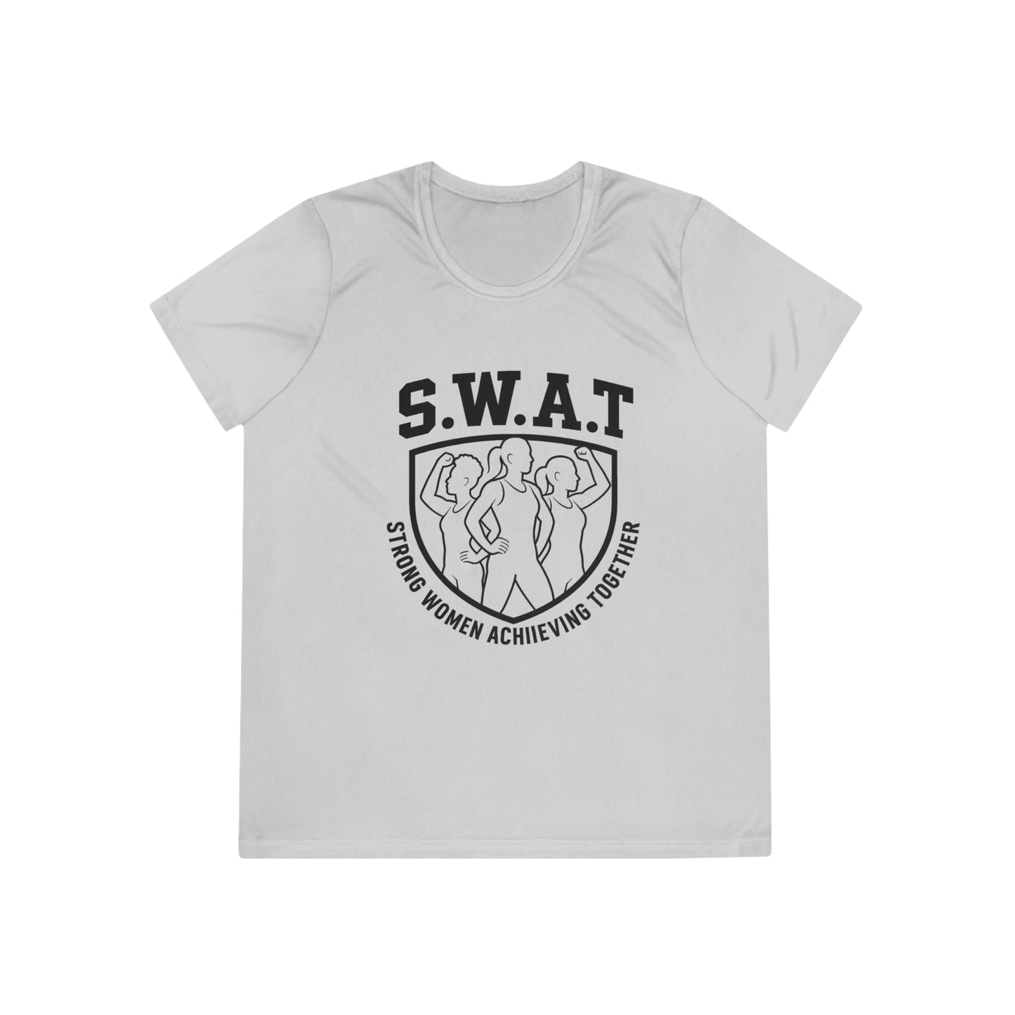 S.W.A.T – Strong Women Achieving Together Ladies Moisture Wicking Tee