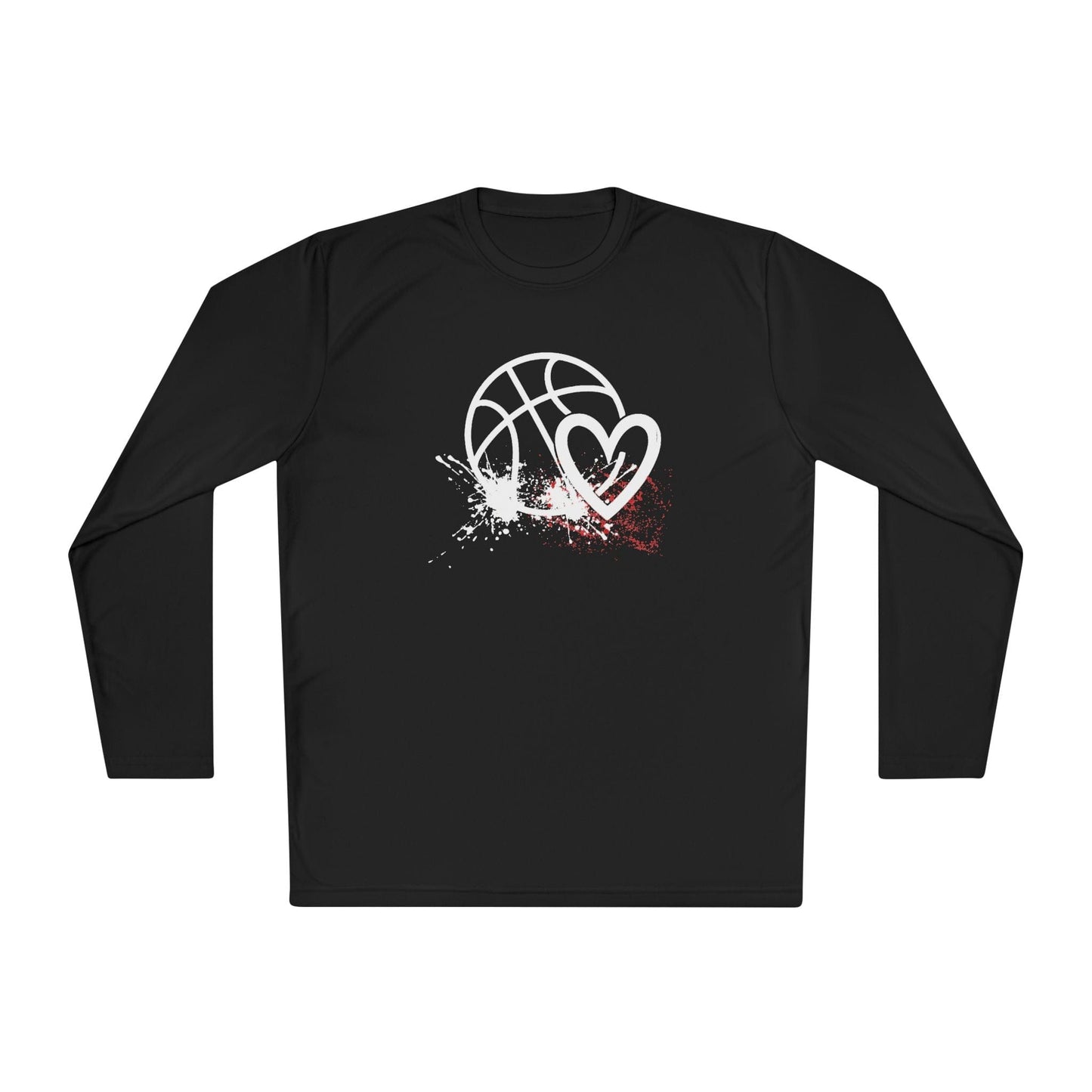 Basketball Is Her Heartbeat Lightweight Long Sleeve Tee