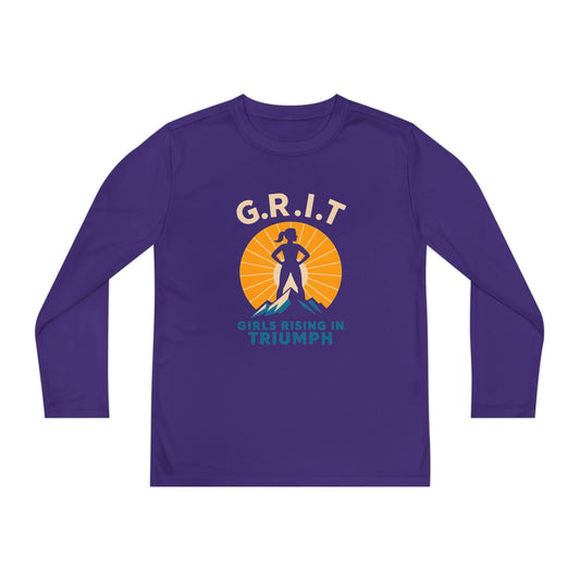 Girls Rising In Triumph Youth Long Sleeve Competitor Tee