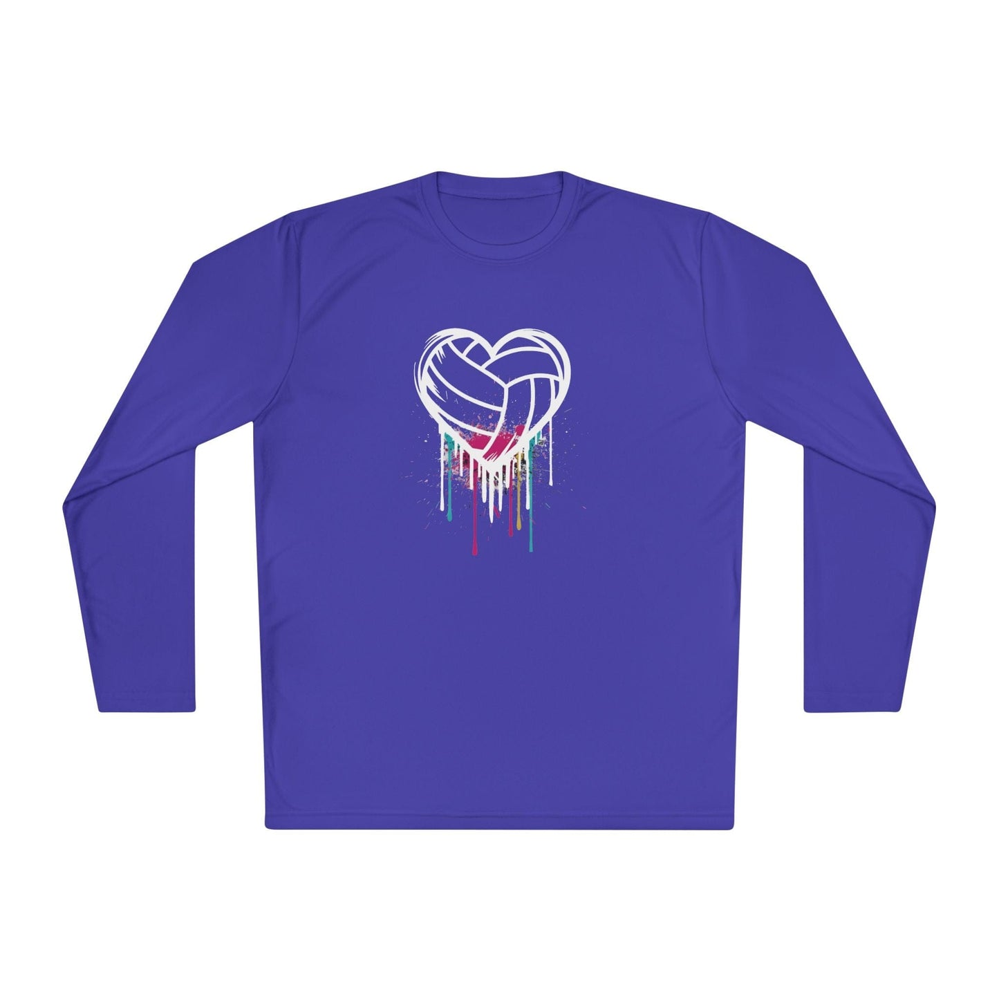 Dripping Volleyball Heart Lightweight Long Sleeve Tee