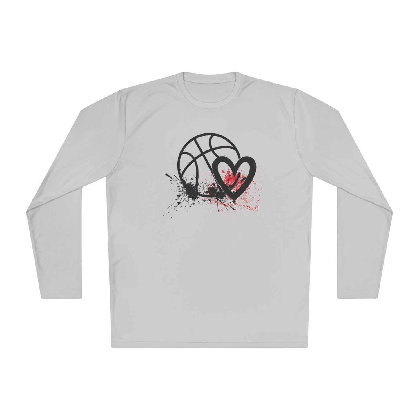 Basketball Is Her Heartbeat Lightweight Long Sleeve Tee