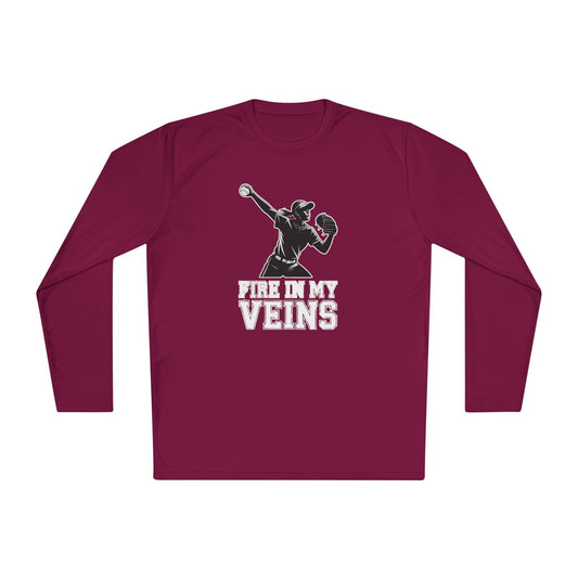 Fire In My Veins Unisex Lightweight Long Sleeve Tee