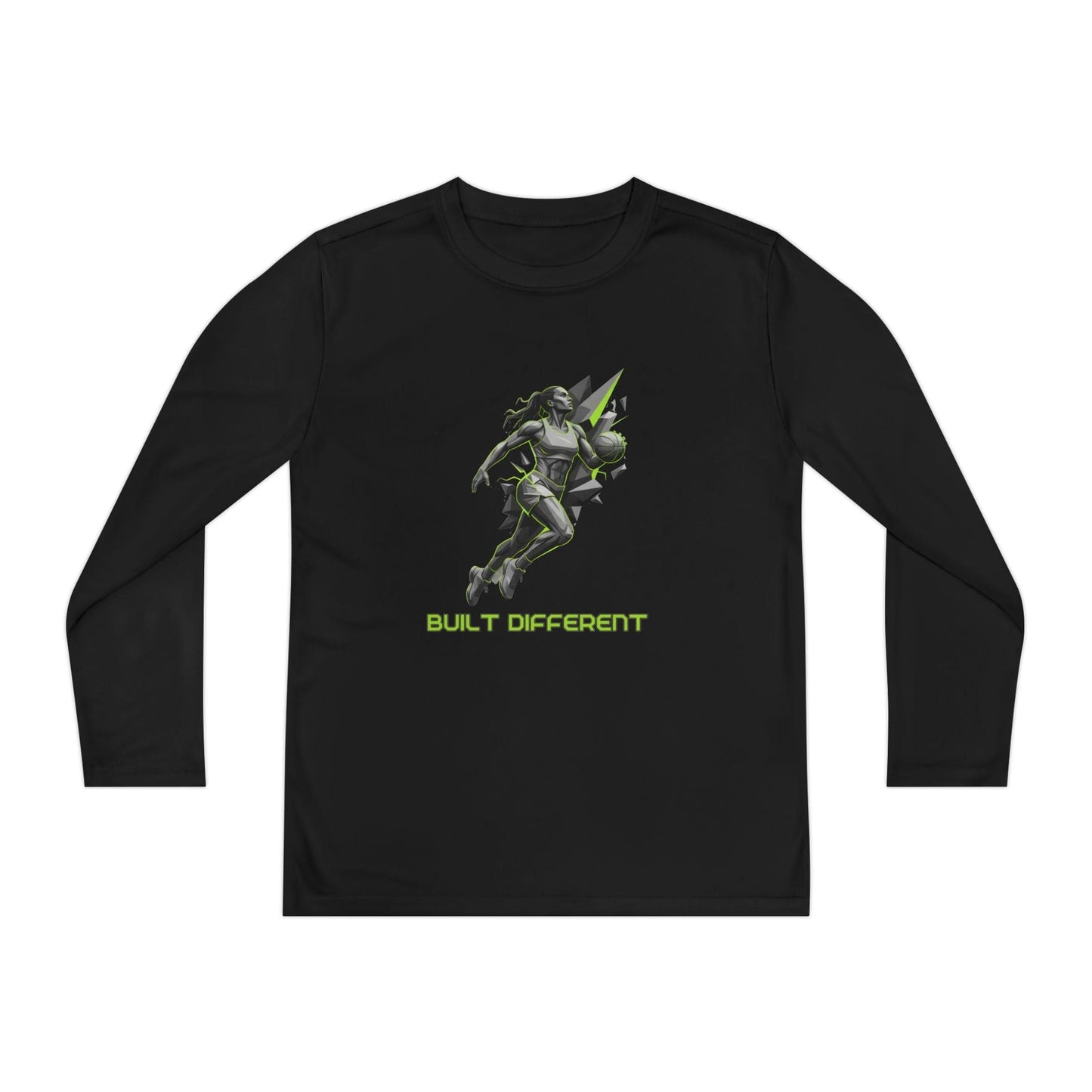 Built Different Youth Long Sleeve Competitor Tee