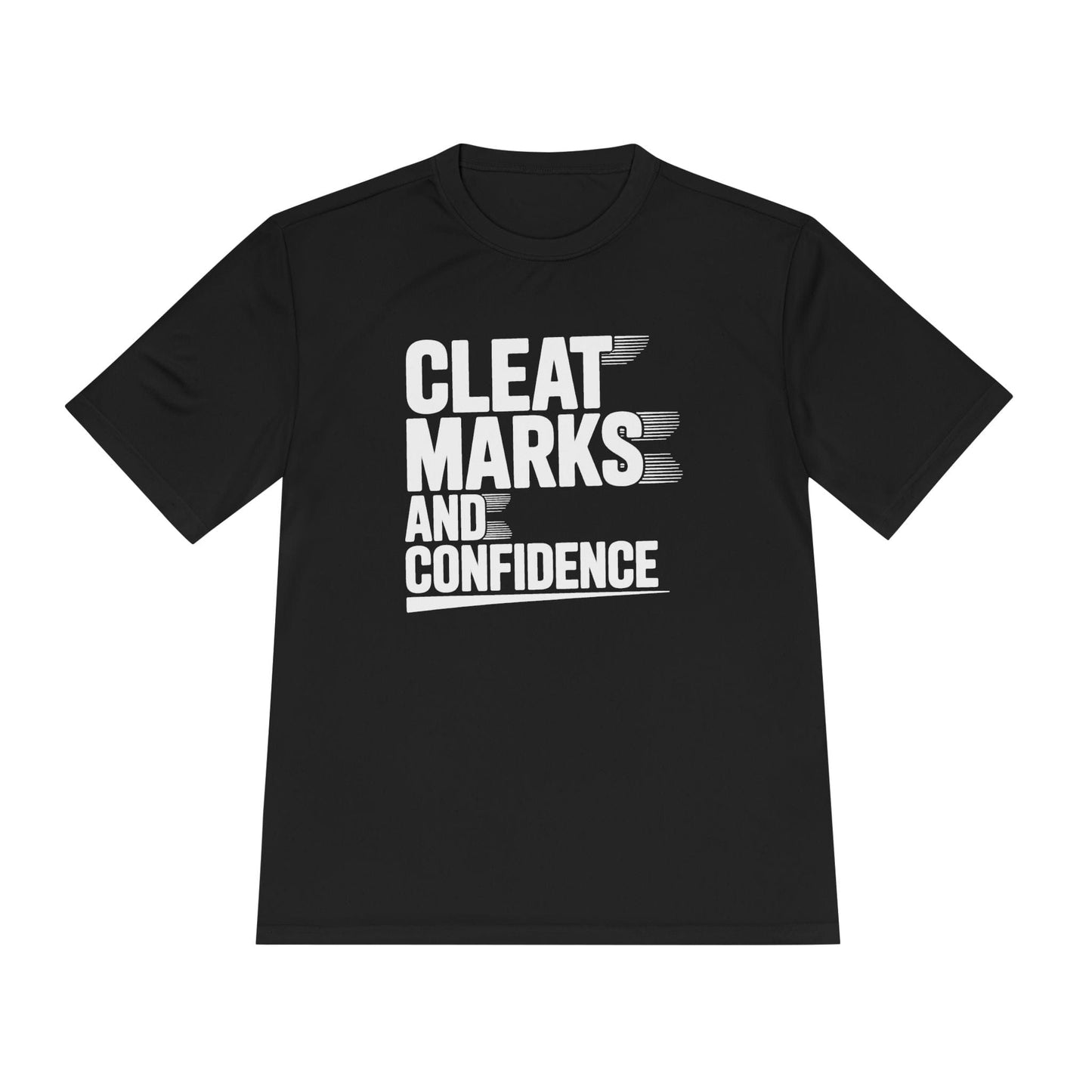 Cleat Marks And Confidence Unisex Moisture Wicking Tee