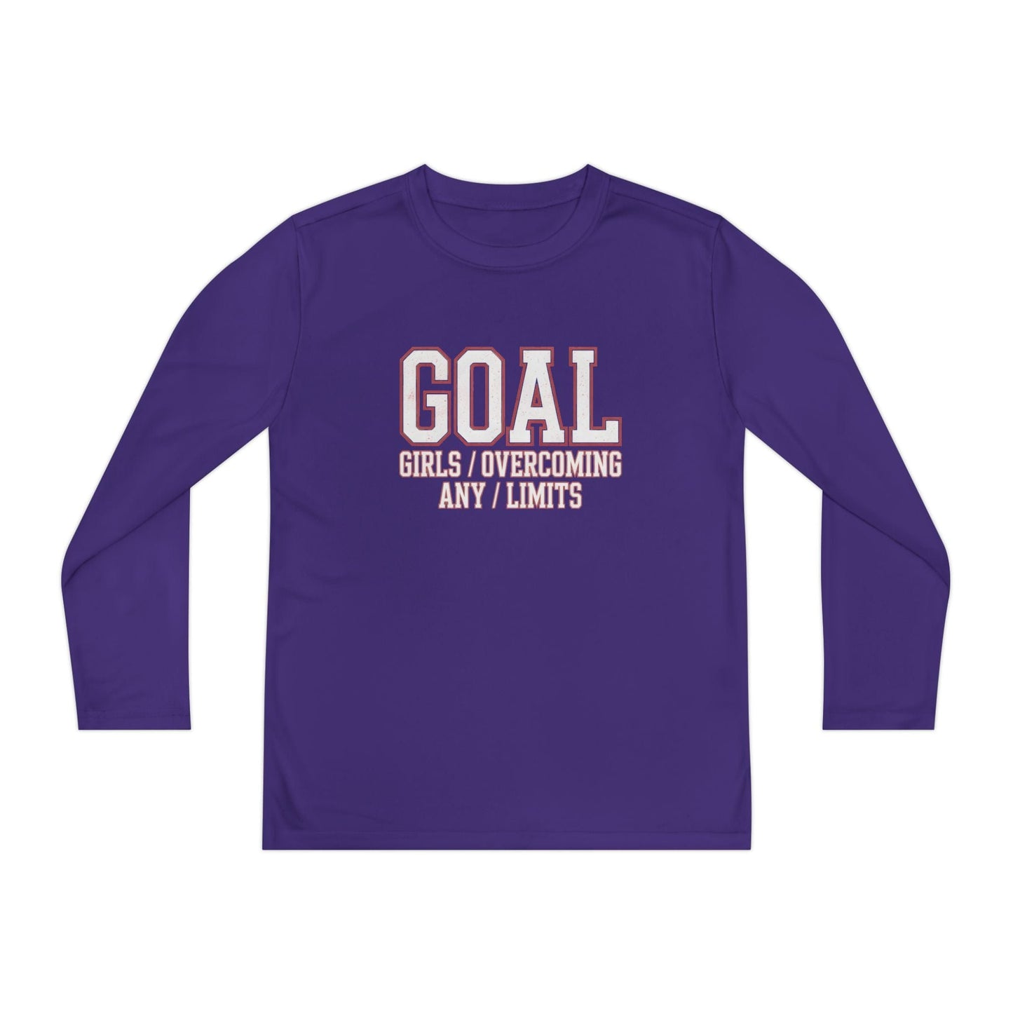 Goal: Girls Overcoming Any Limits Youth Long Sleeve Competitor Tee