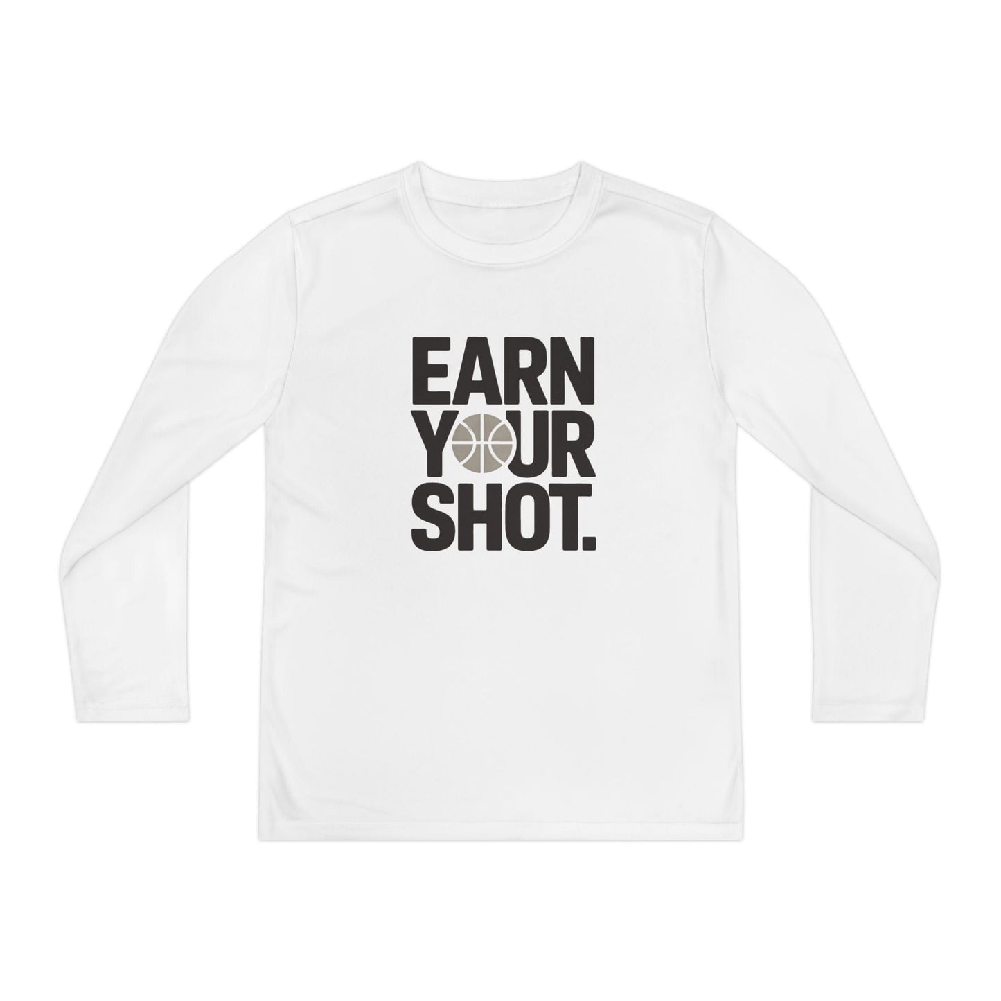 Earn Your Shot Youth Long Sleeve Competitor Tee