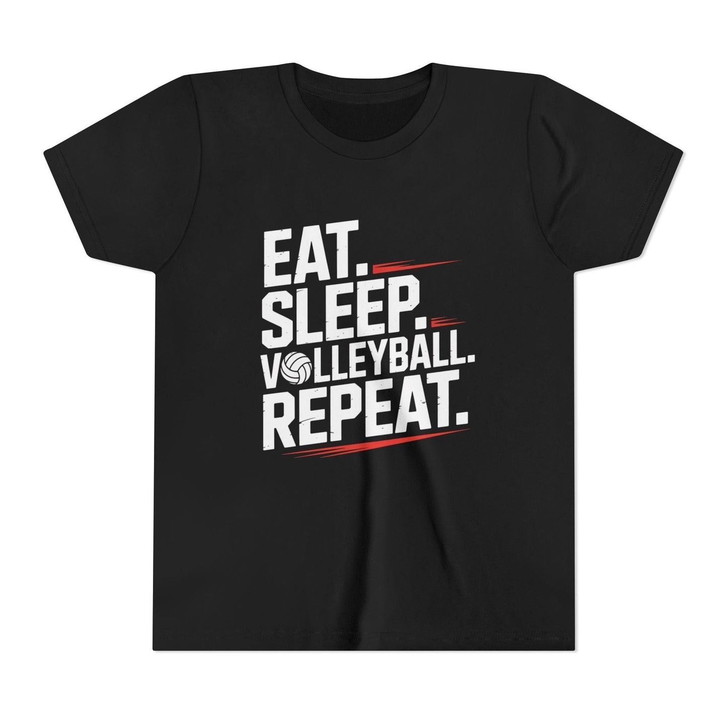 Eat.Sleep.Volleyball.Repeat Youth Short Sleeve Tee