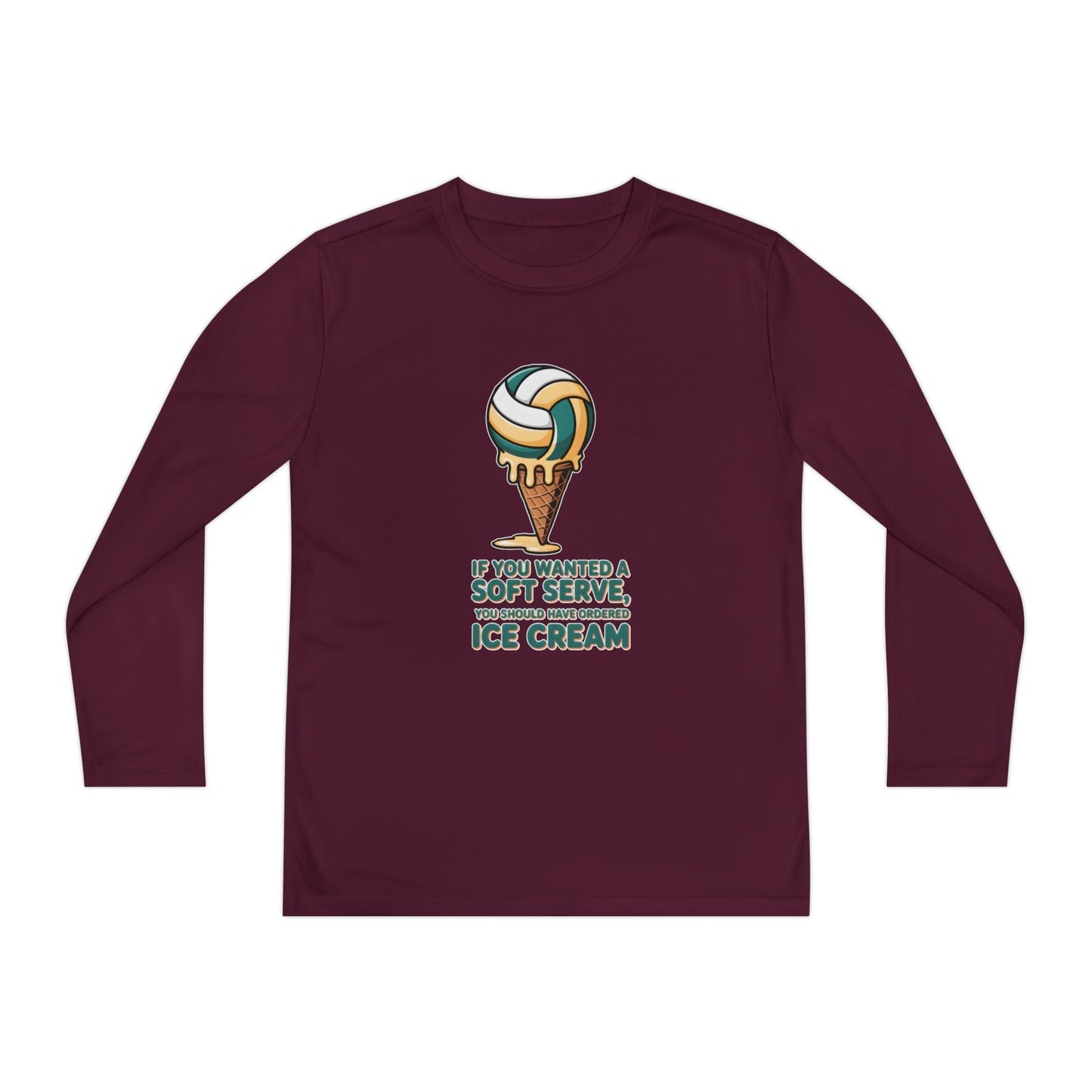Soft Serve Ice Cream Youth Long Sleeve Competitor Tee