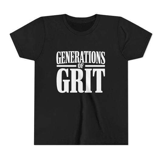 Generations Of Grit Youth Short Sleeve Tee