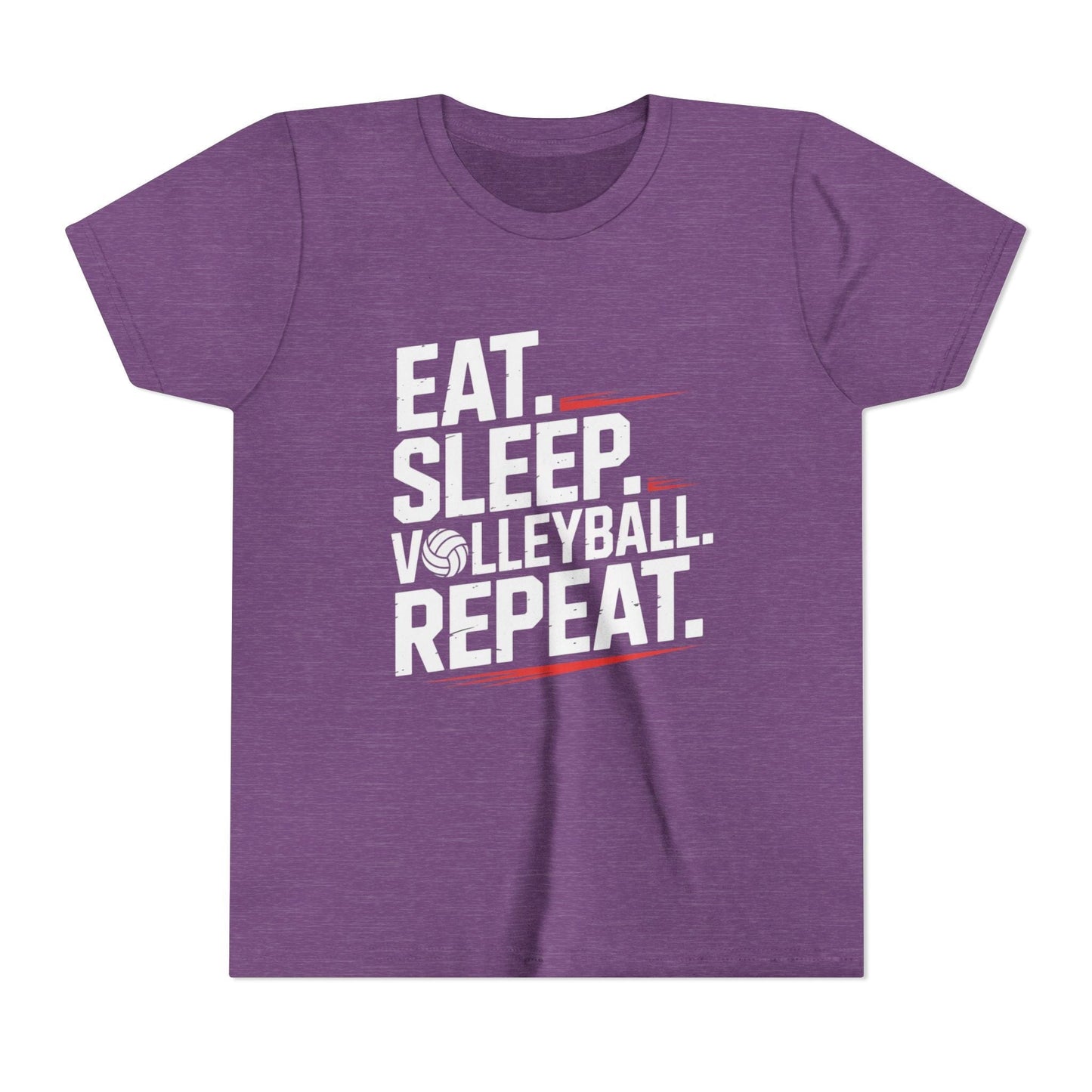 Eat.Sleep.Volleyball.Repeat Youth Short Sleeve Tee