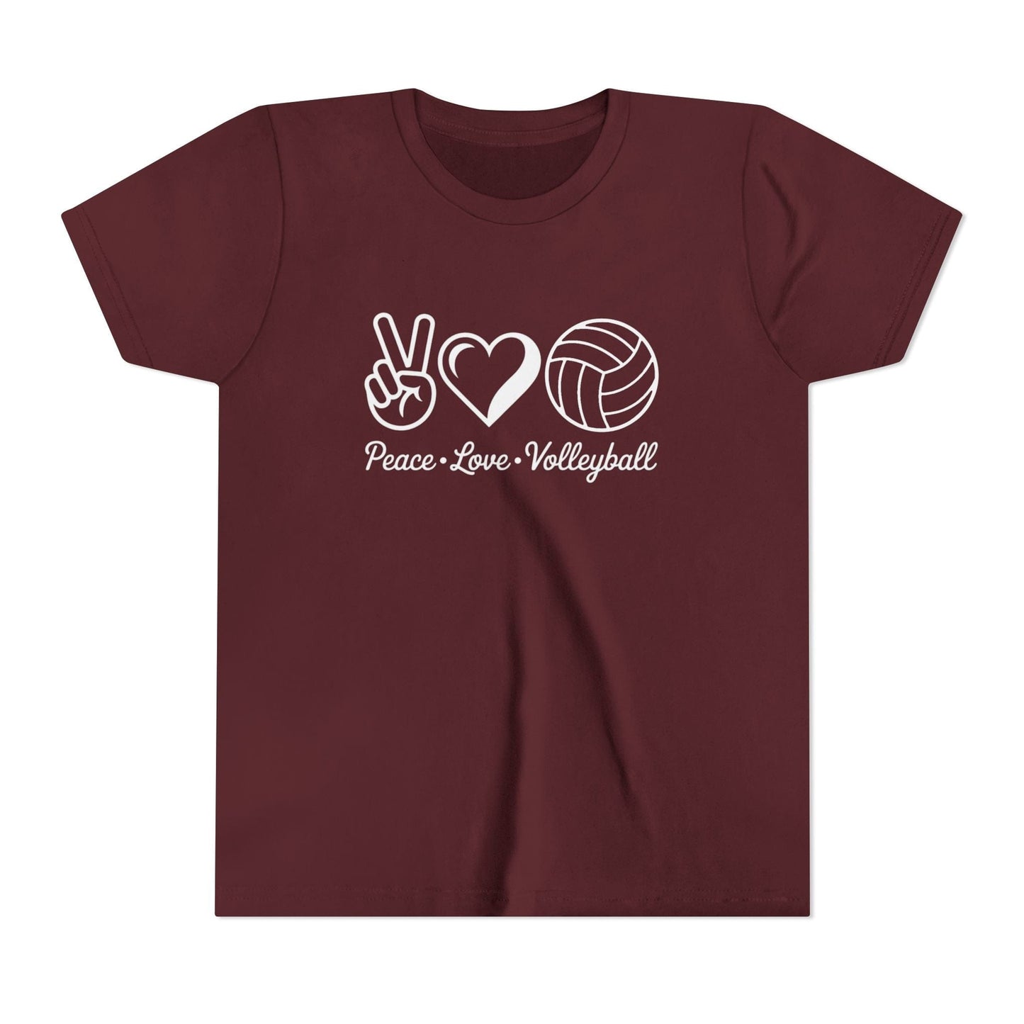 Peace • Love • Volleyball Youth Short Sleeve Tee