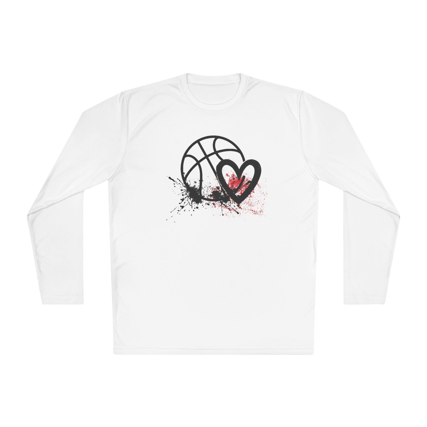 Basketball Is Her Heartbeat Lightweight Long Sleeve Tee