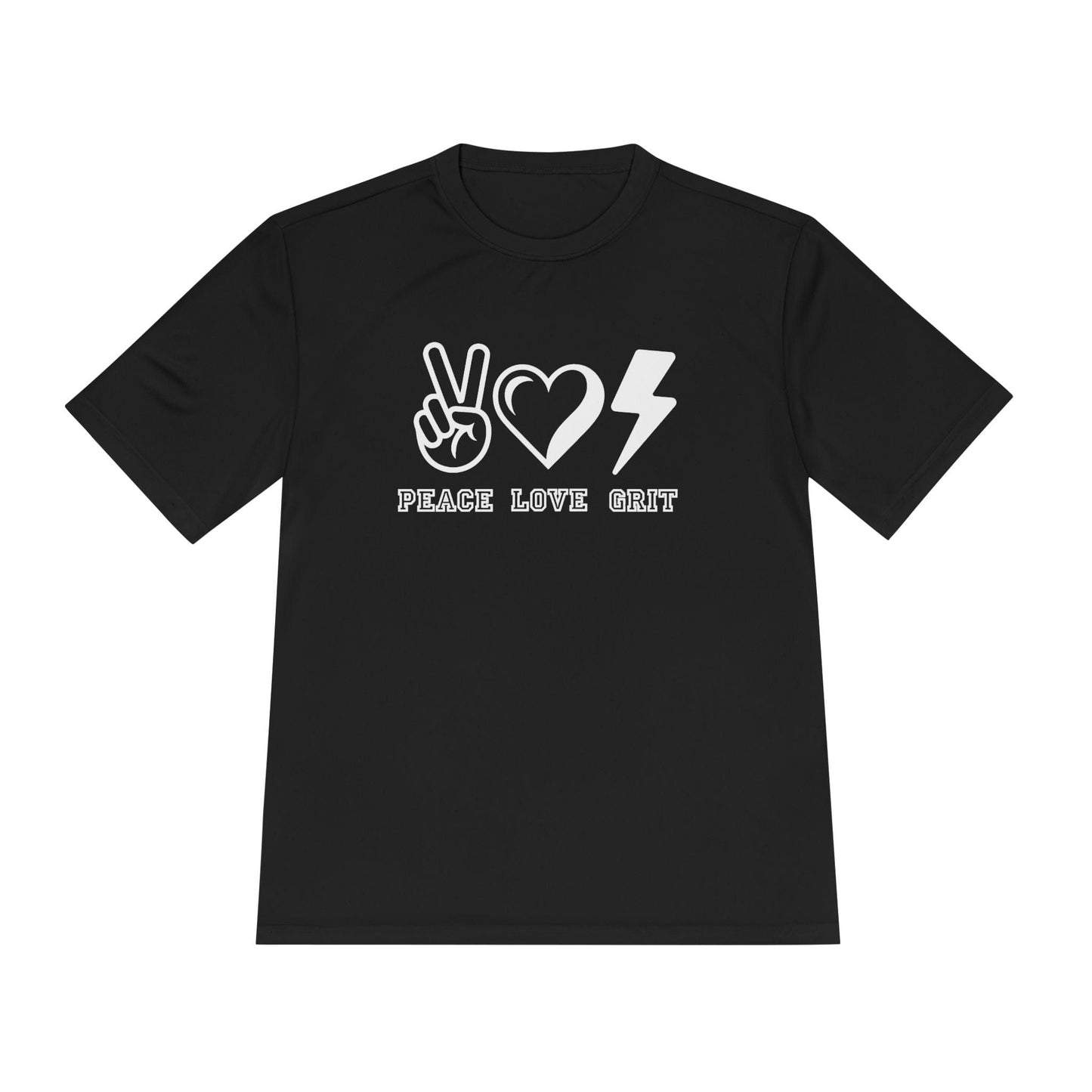 Peace, Love, Grit Unisex Moisture Wicking Tee
