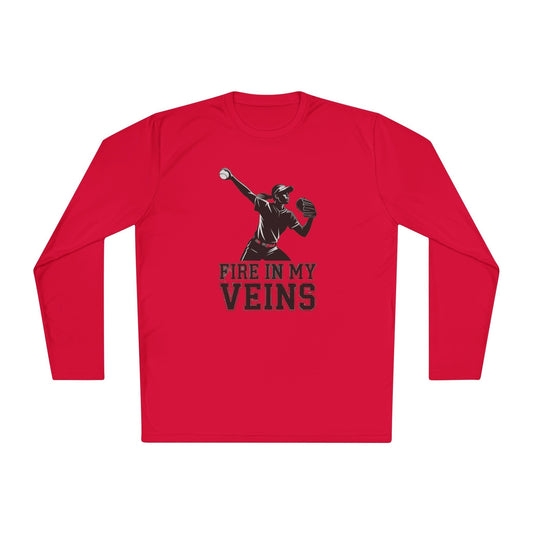 Fire In My Veins Unisex Lightweight Long Sleeve Tee