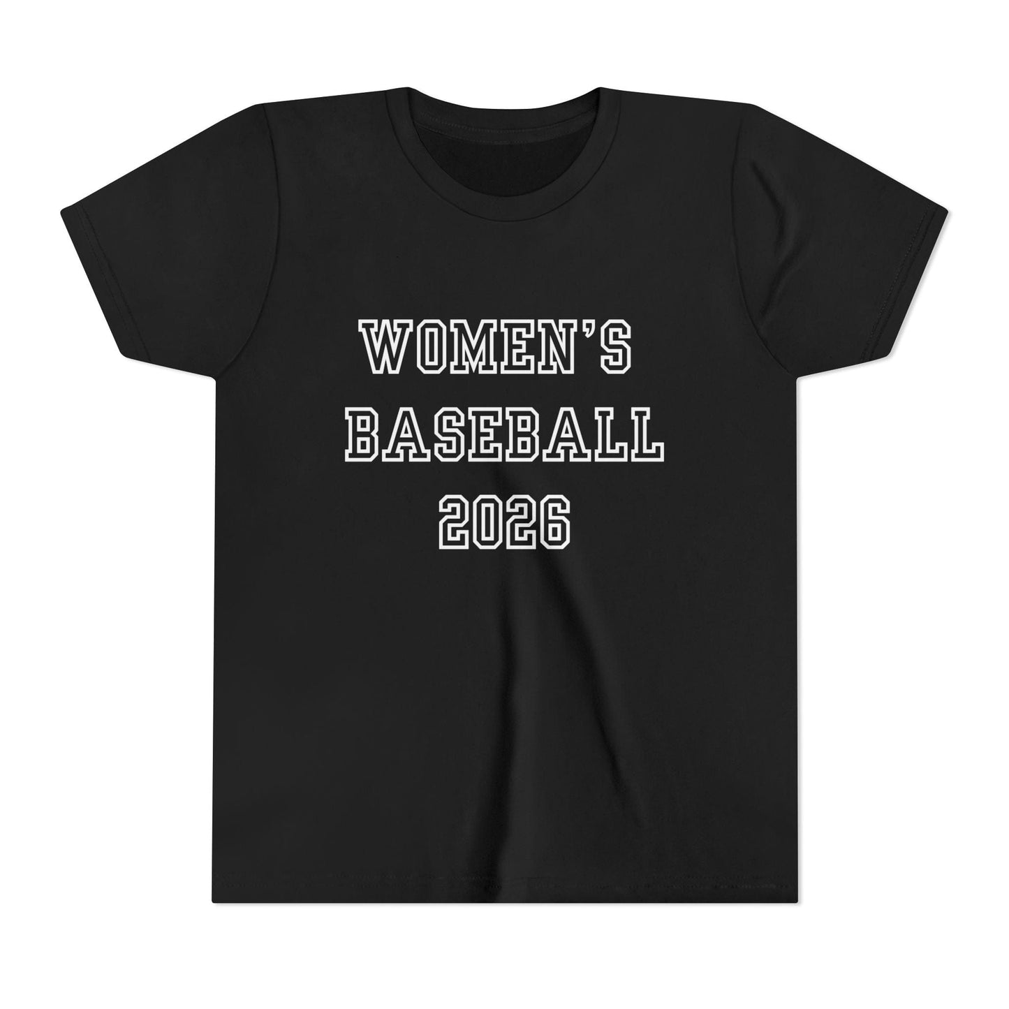 Women's Baseball 2026 Youth Short Sleeve Tee