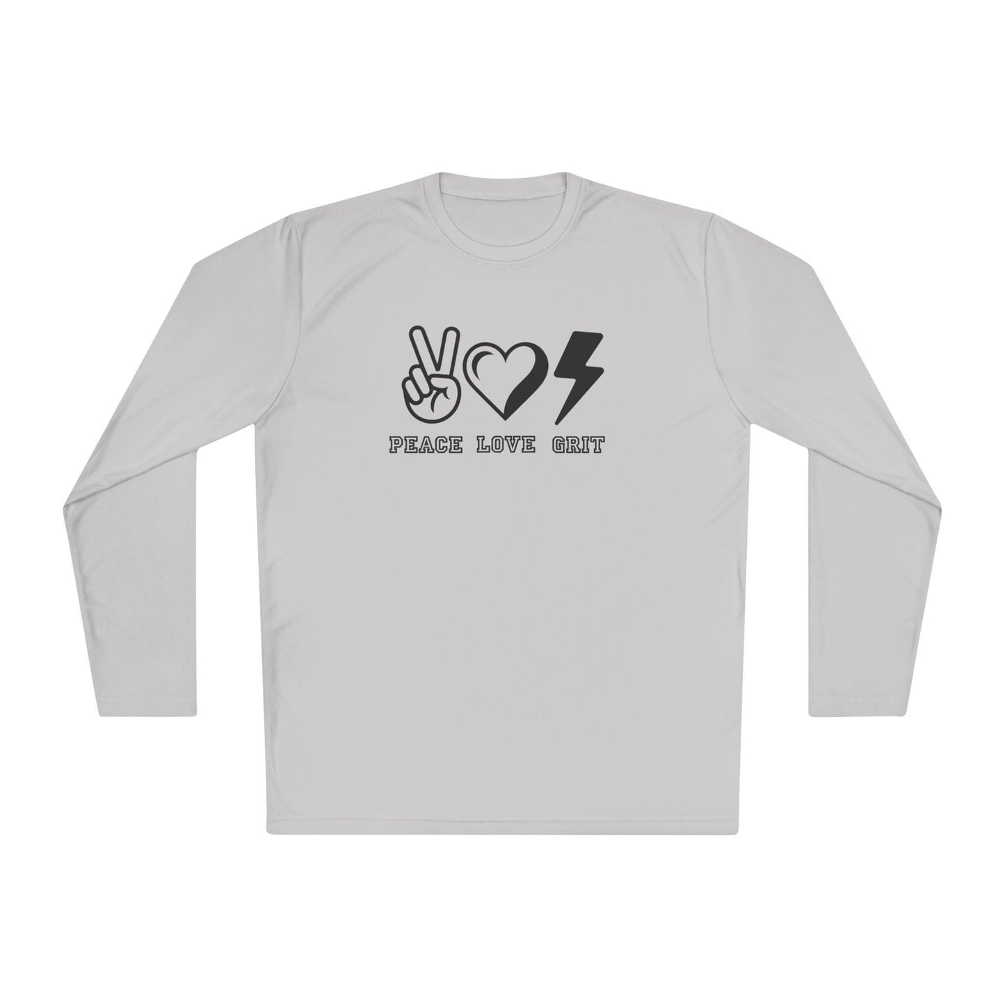 Peace, Love, Grit Unisex Lightweight Long Sleeve Tee
