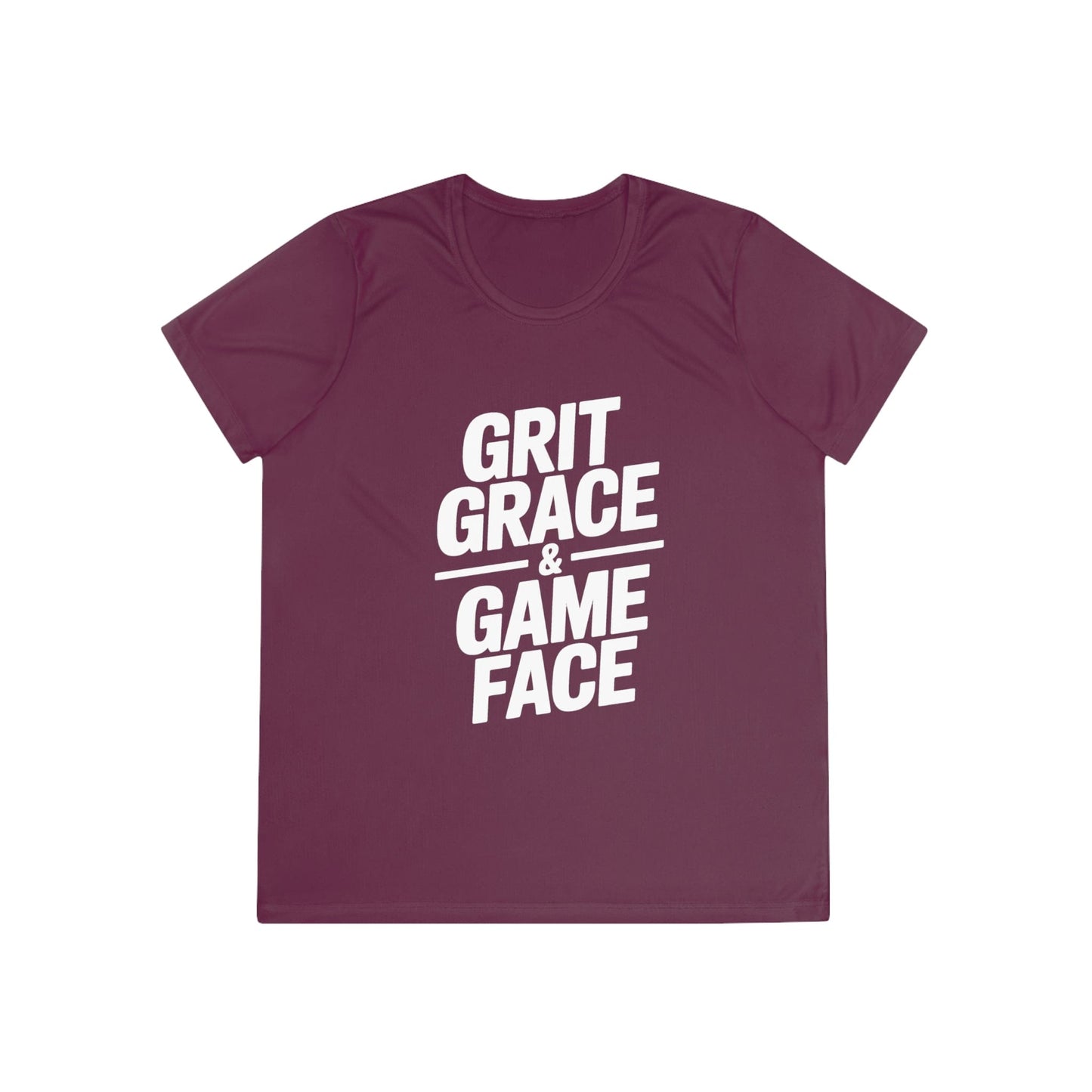 Grit, Grace, And Game Face Ladies Moisture Wicking Tee