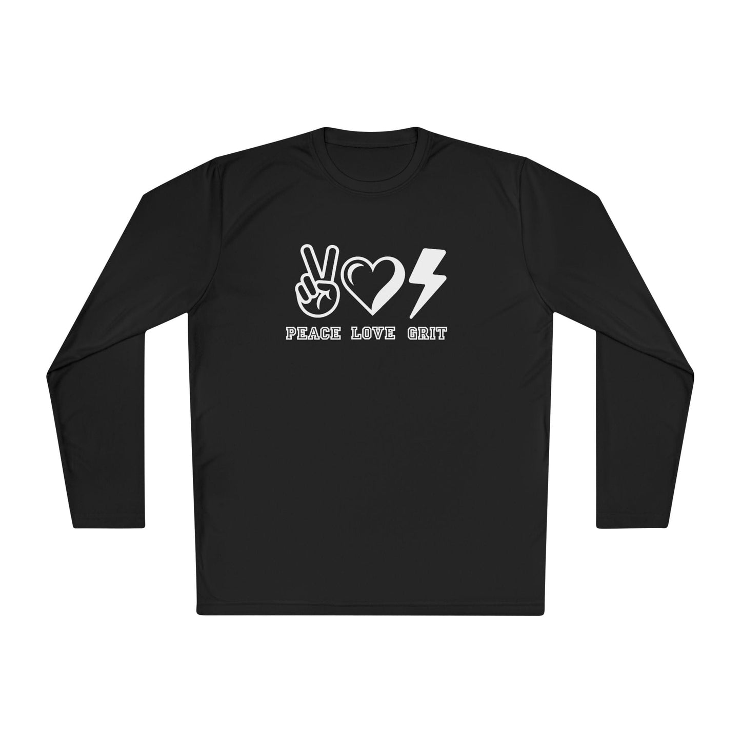 Peace, Love, Grit Unisex Lightweight Long Sleeve Tee