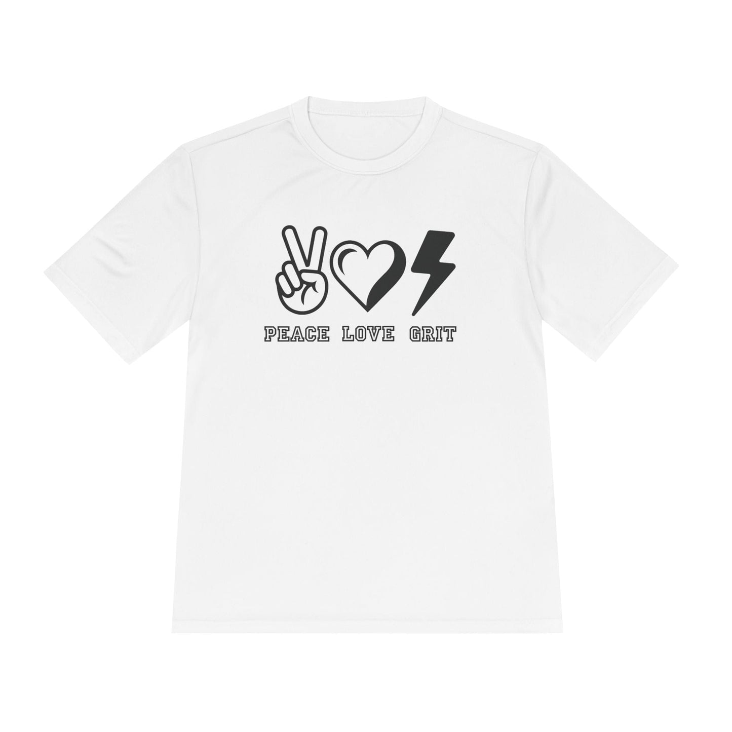 Peace, Love, Grit Unisex Moisture Wicking Tee
