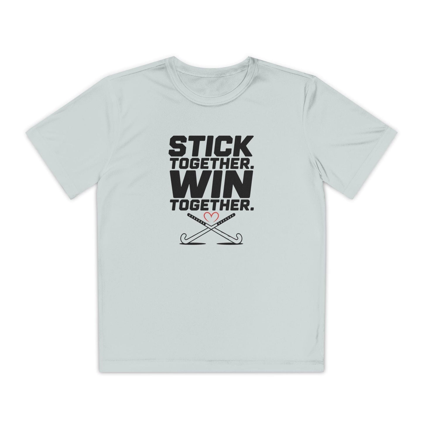 Stick Together. Win Together  Youth Moisture Wicking Tee