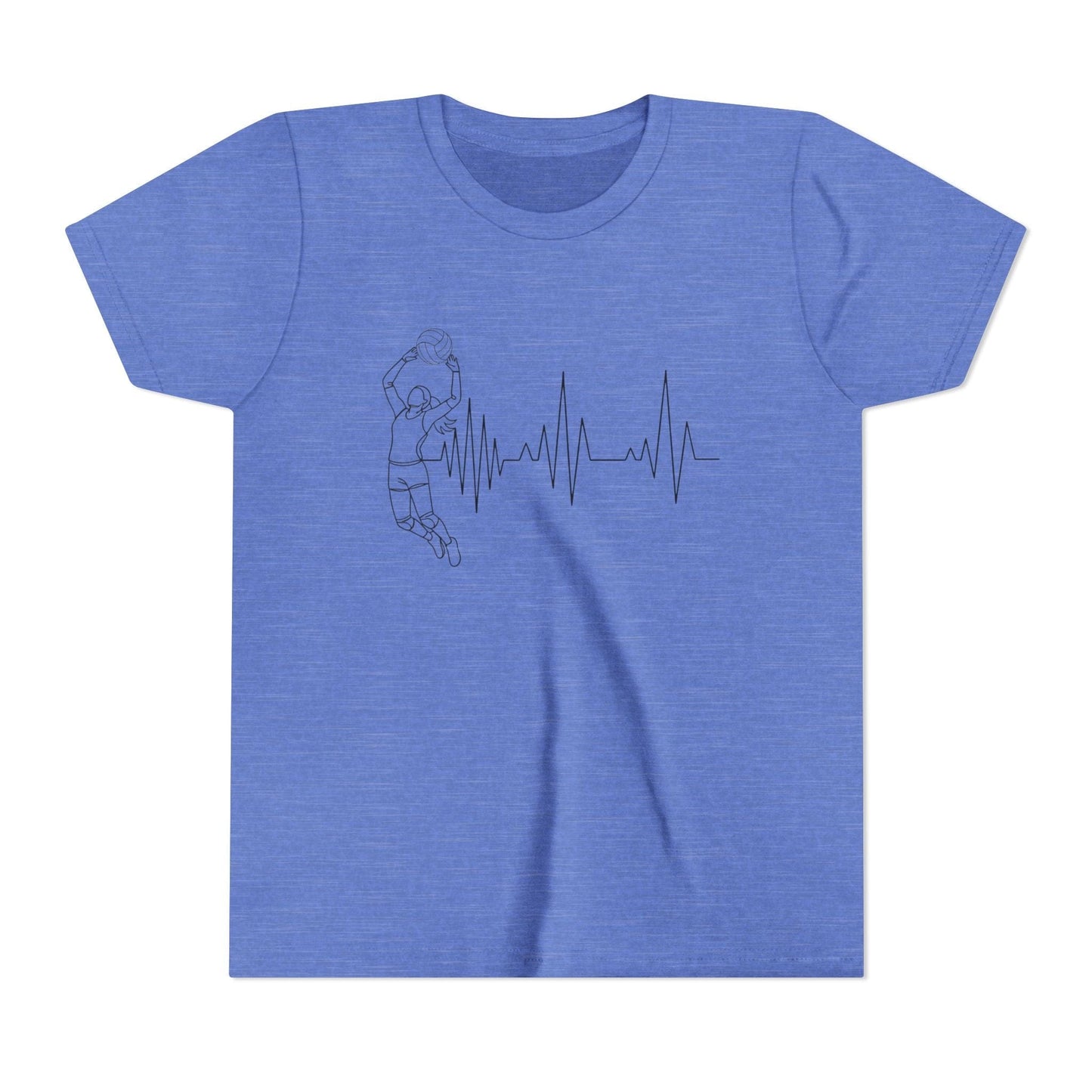Volleyball Heartbeat Youth Short Sleeve Tee
