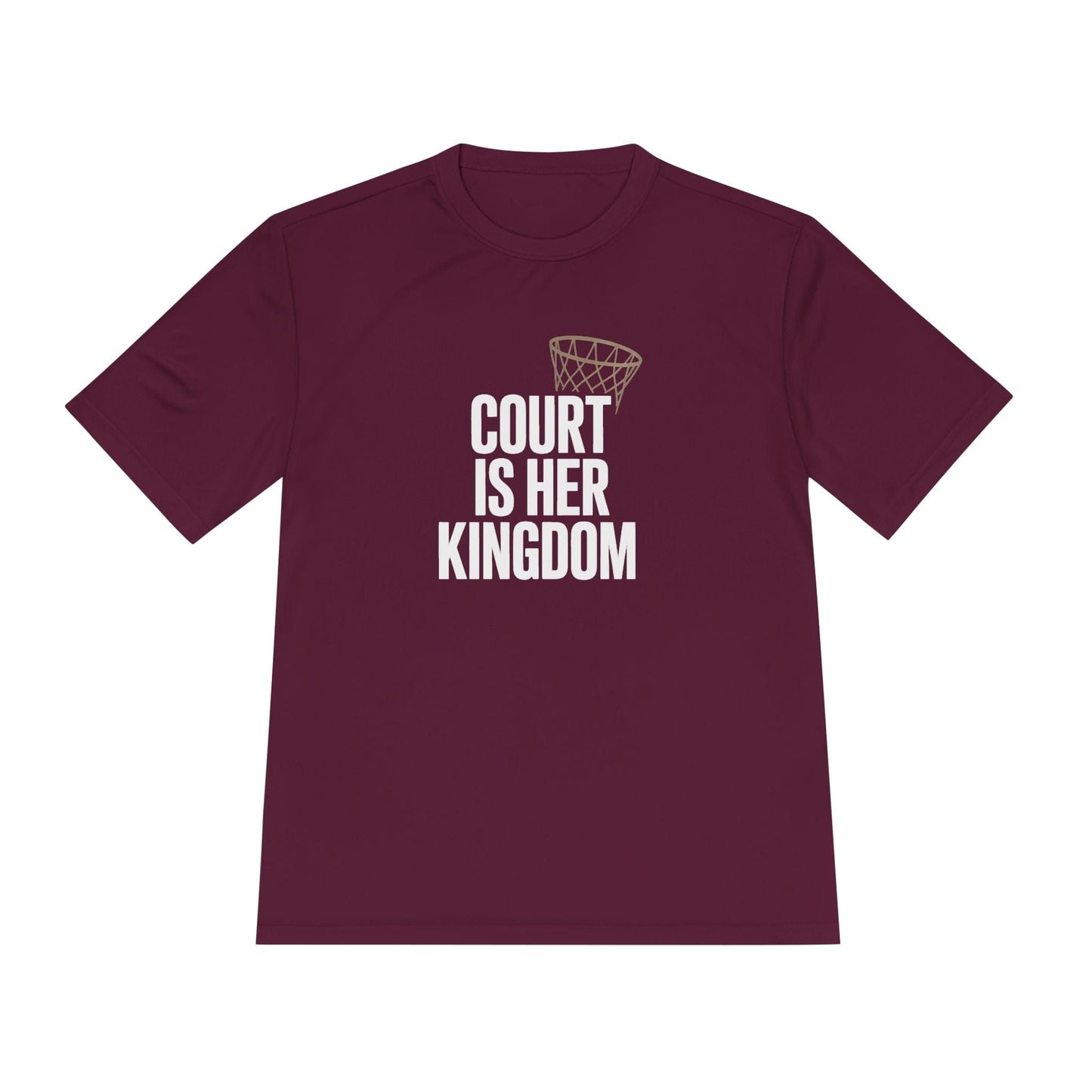 Court Is Her Kingdom Unisex Moisture Wicking Tee
