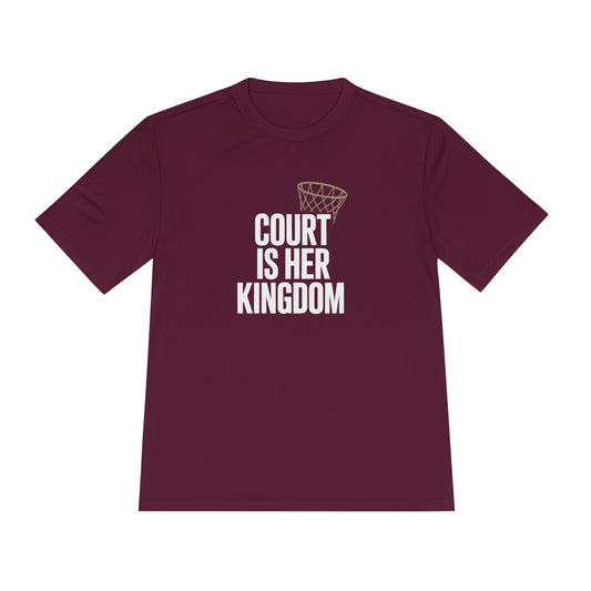 Court Is Her Kingdom Unisex Moisture Wicking Tee