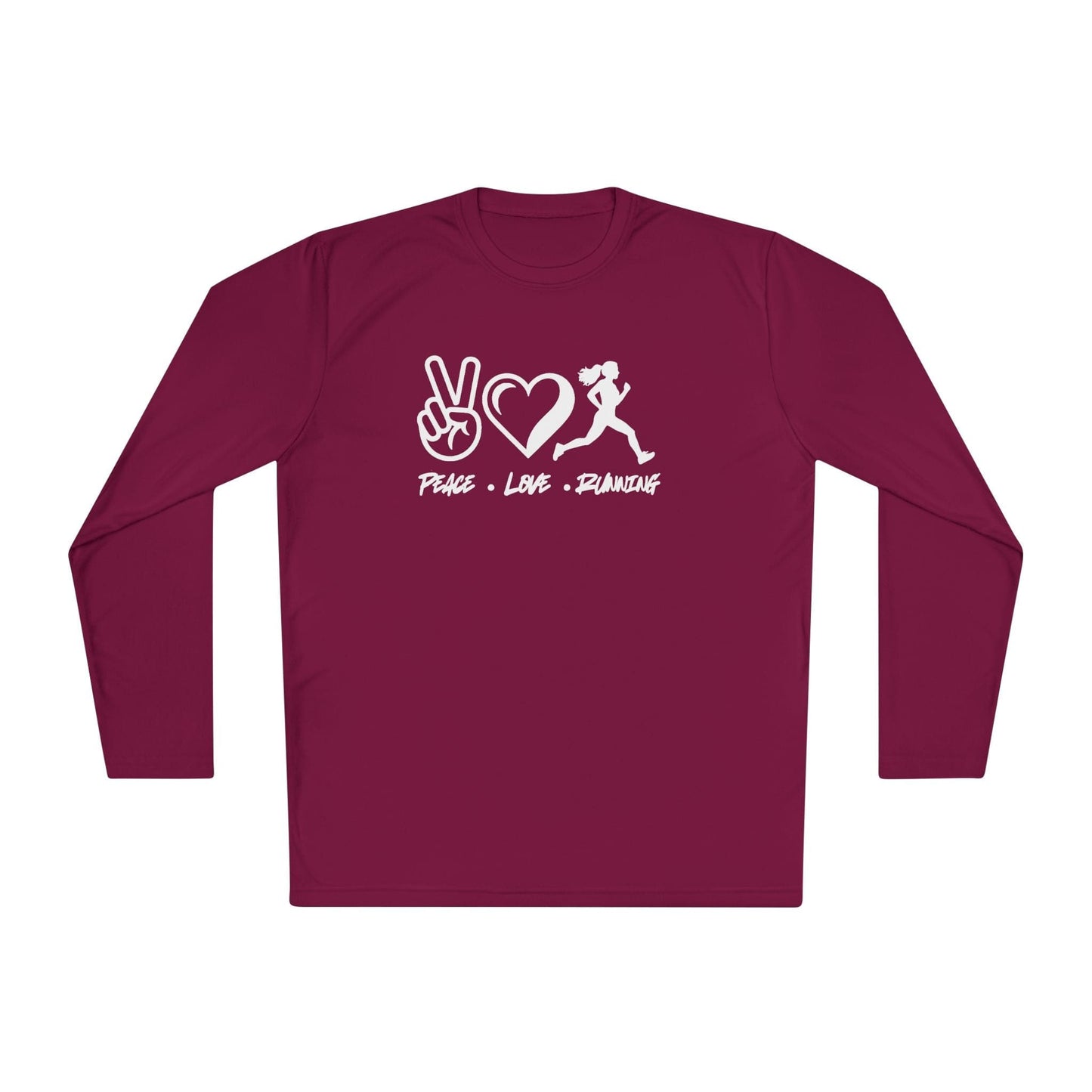 Peace • Love • Running Lightweight Long Sleeve Tee