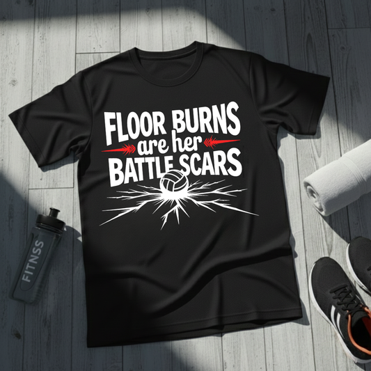 Floor Burns Are Her Battlescars T-Shirt