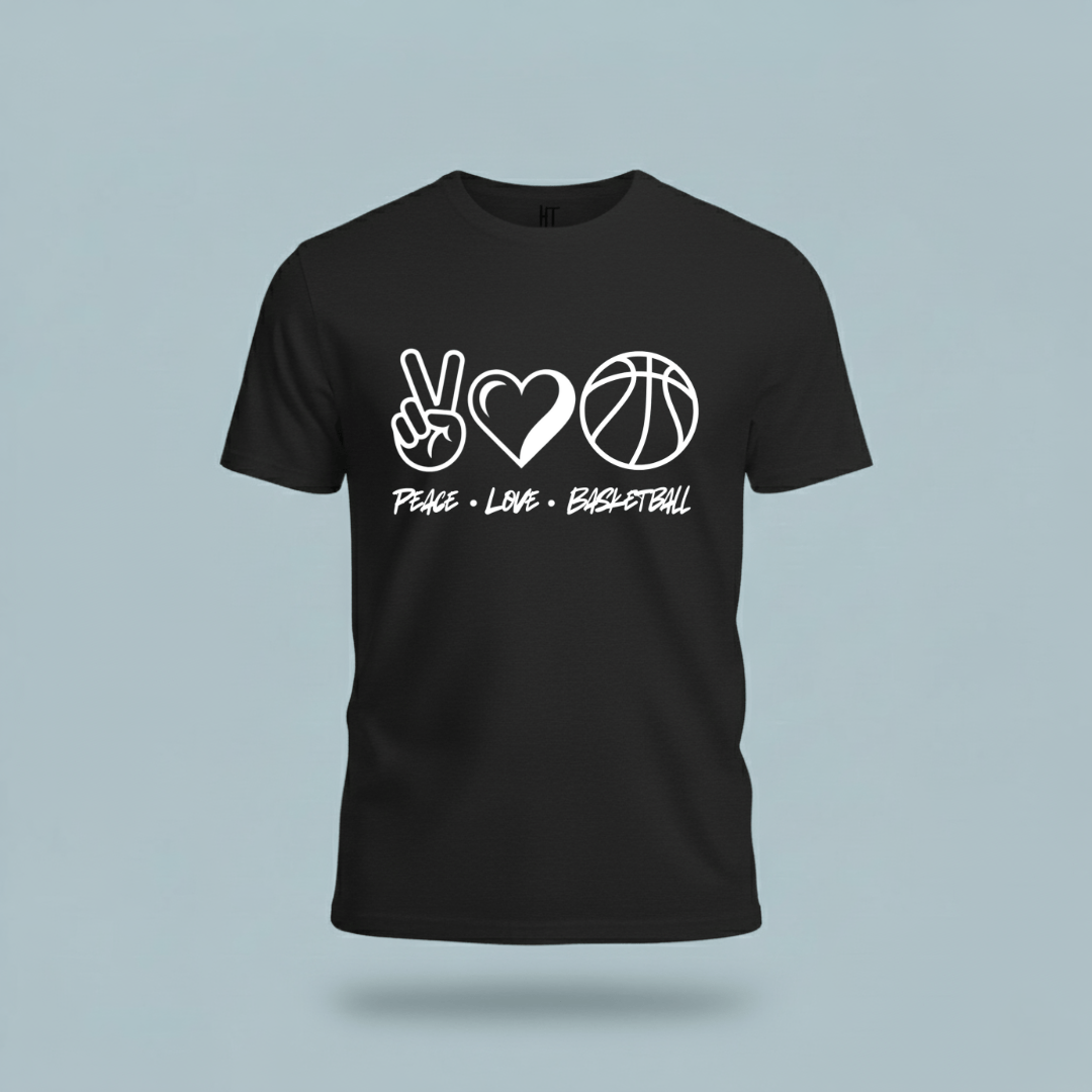 Peace • Love • Basketball T-Shirt