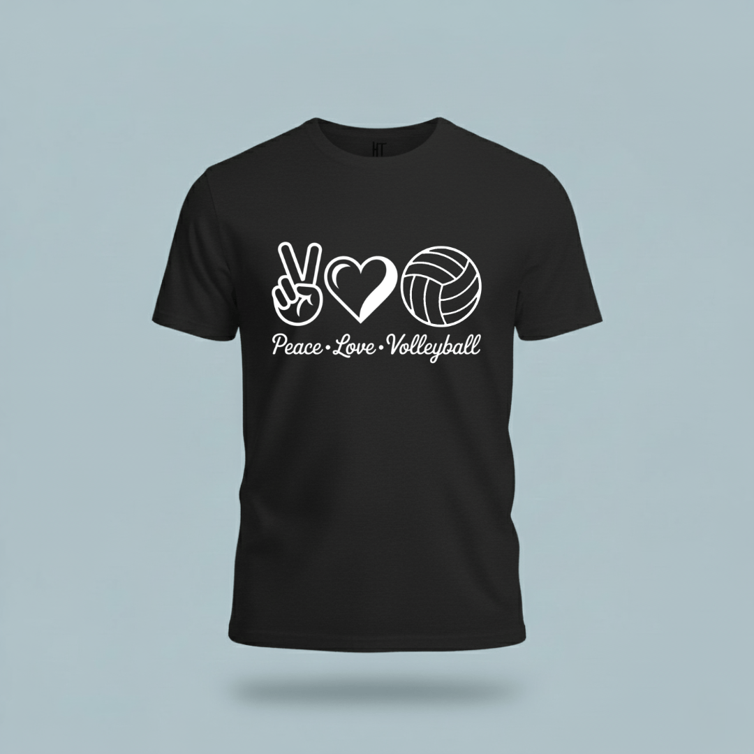 Peace • Love • Volleyball T-Shirt