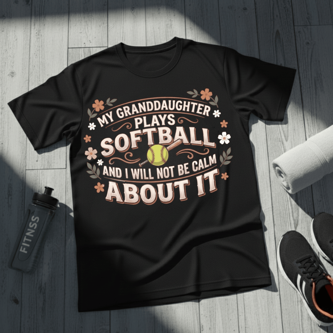 Granddaughter Plays Softball  T-Shirt