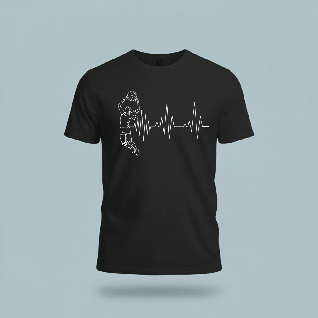 Volleyball Heartbeat T-Shirt