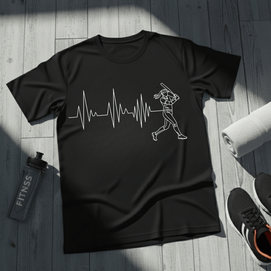 Softball Heartbeat T-Shirt