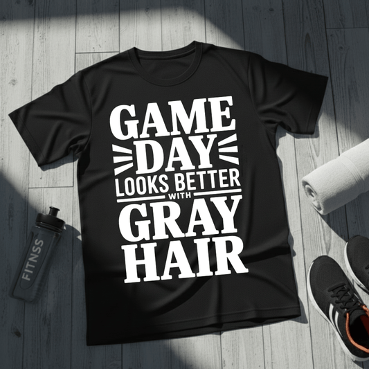 Game Day Looks Better With Gray Hair T-Shirt