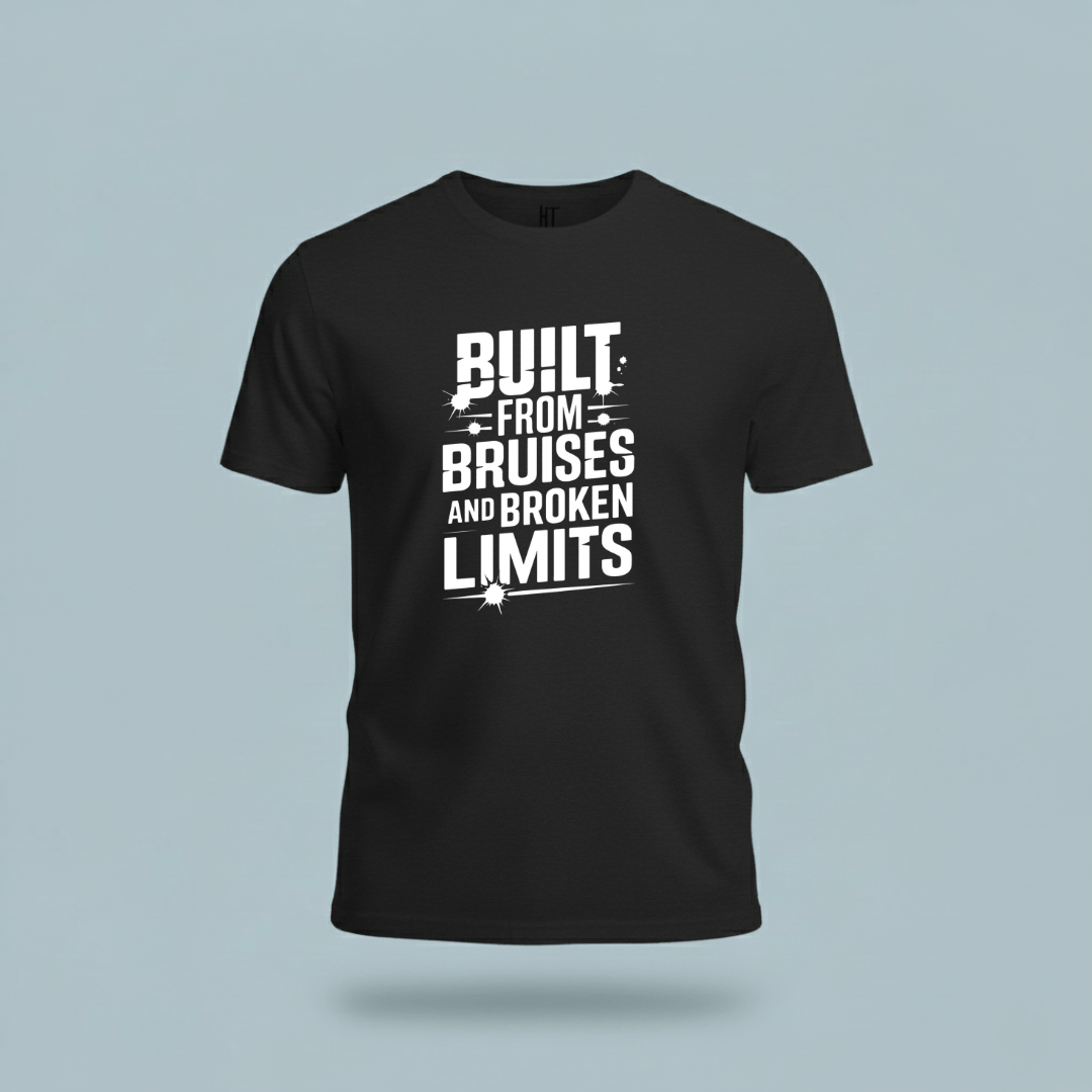 Built From Bruises And Broken Limits T-Shirt
