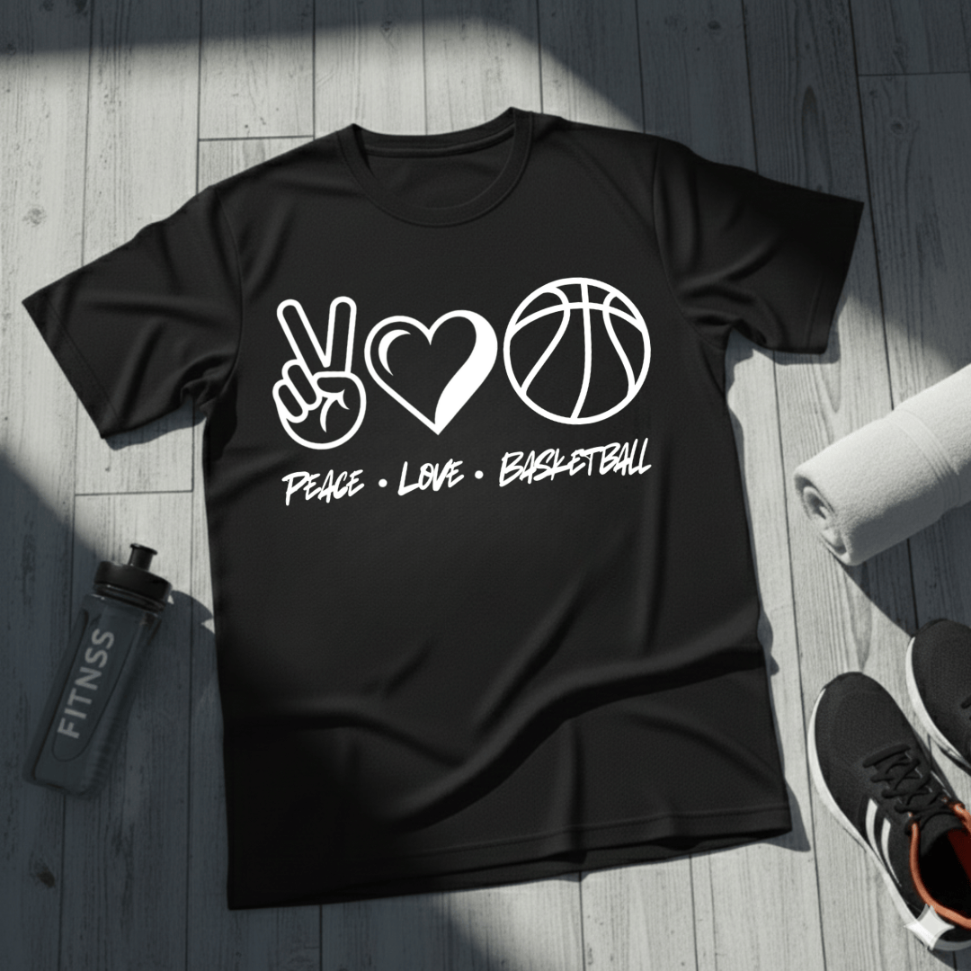 Peace • Love • Basketball T-Shirt