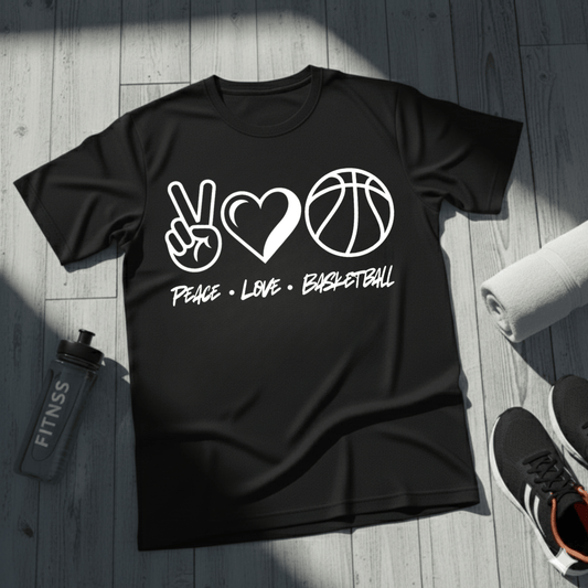 Peace • Love • Basketball T-Shirt