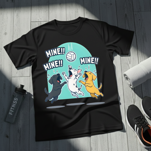 Mine! Volleyball Puppy Squad T-Shirt