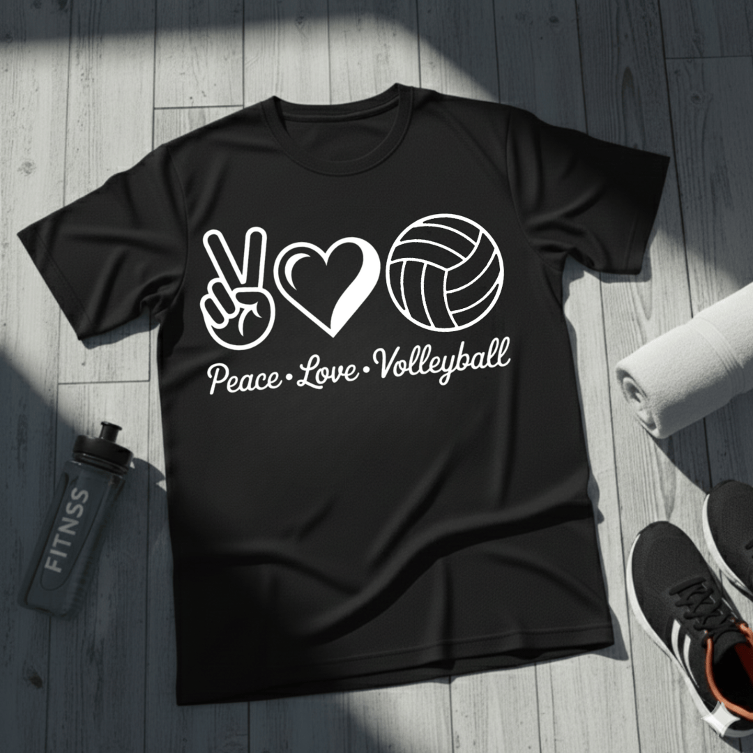 Peace • Love • Volleyball T-Shirt