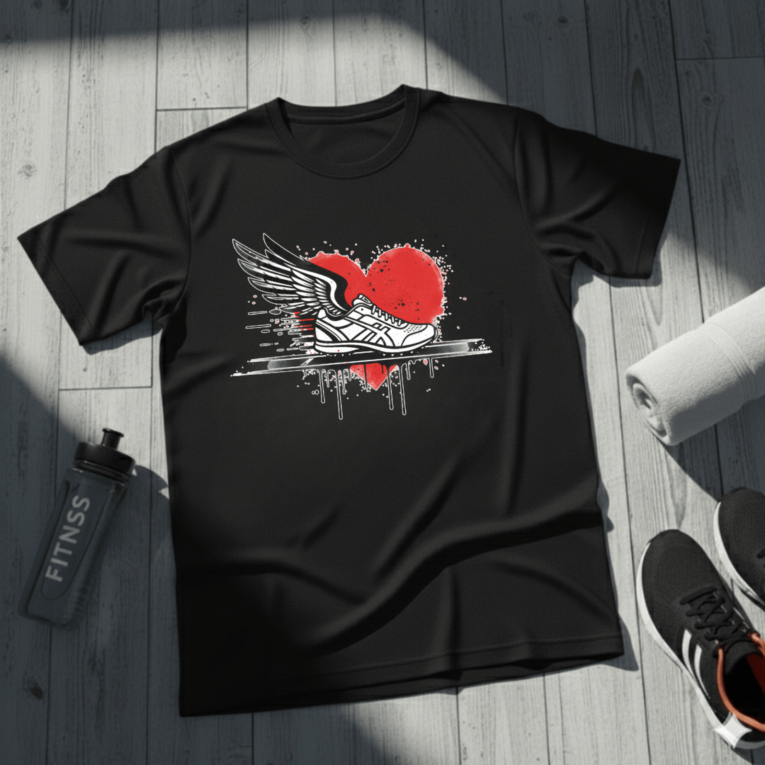 Running Is Her Heartbeat T-Shirt