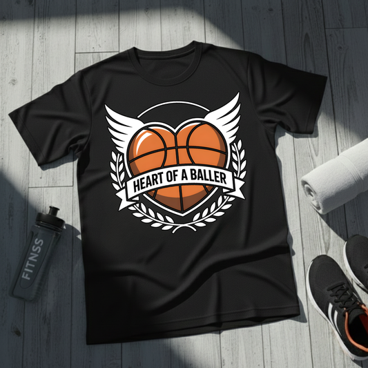 Heart Of A Baller-Basketball T-Shirt