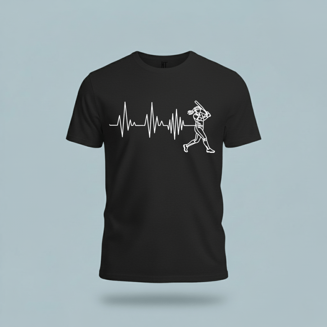 Softball Heartbeat T-Shirt