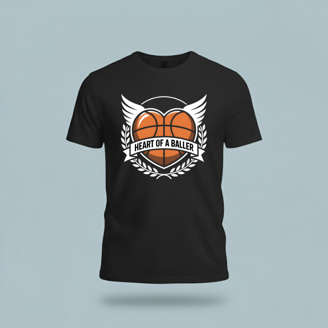 Heart Of A Baller-Basketball T-Shirt