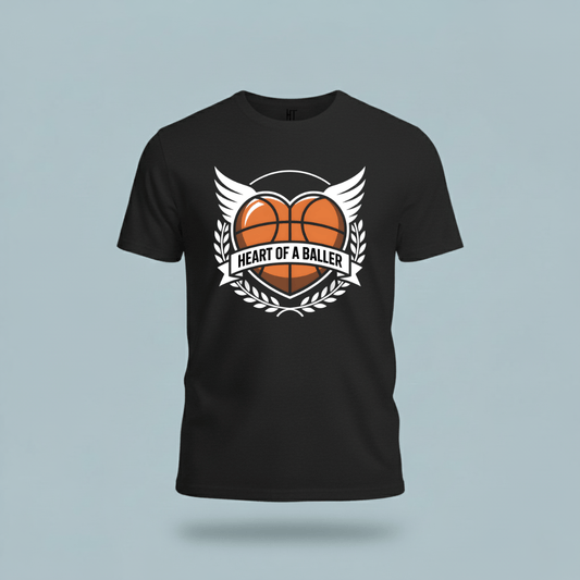Heart Of A Baller-Basketball T-Shirt