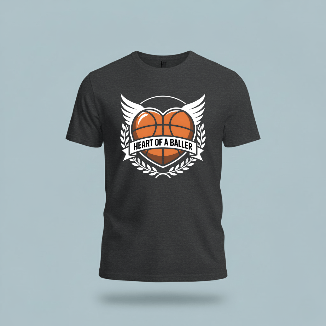 Heart Of A Baller-Basketball T-Shirt