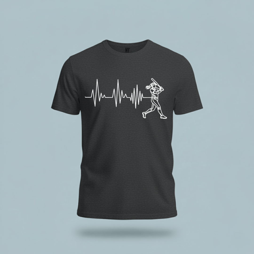 Softball Heartbeat T-Shirt