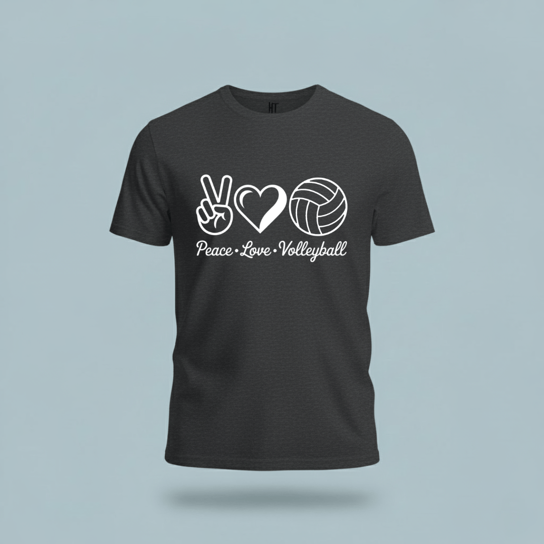 Peace • Love • Volleyball T-Shirt