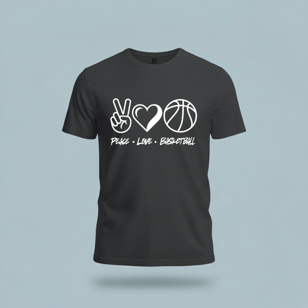 Peace • Love • Basketball T-Shirt