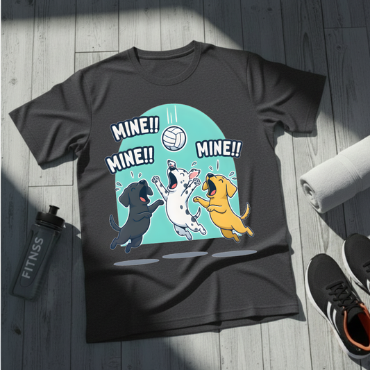 Mine! Volleyball Puppy Squad T-Shirt